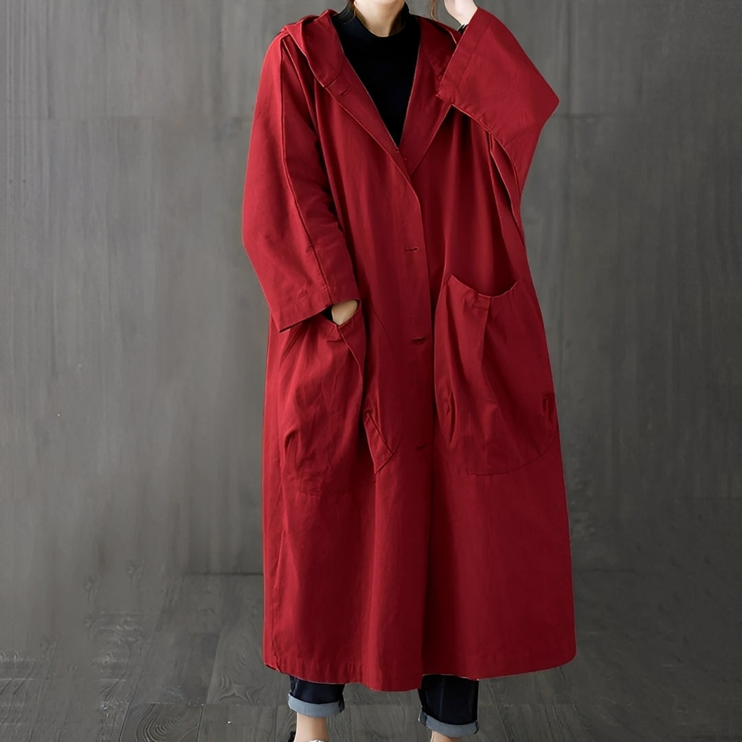 Street-Wave Women's Trench Coat With Pockets Wind Resistant Timeless Elegance For Women