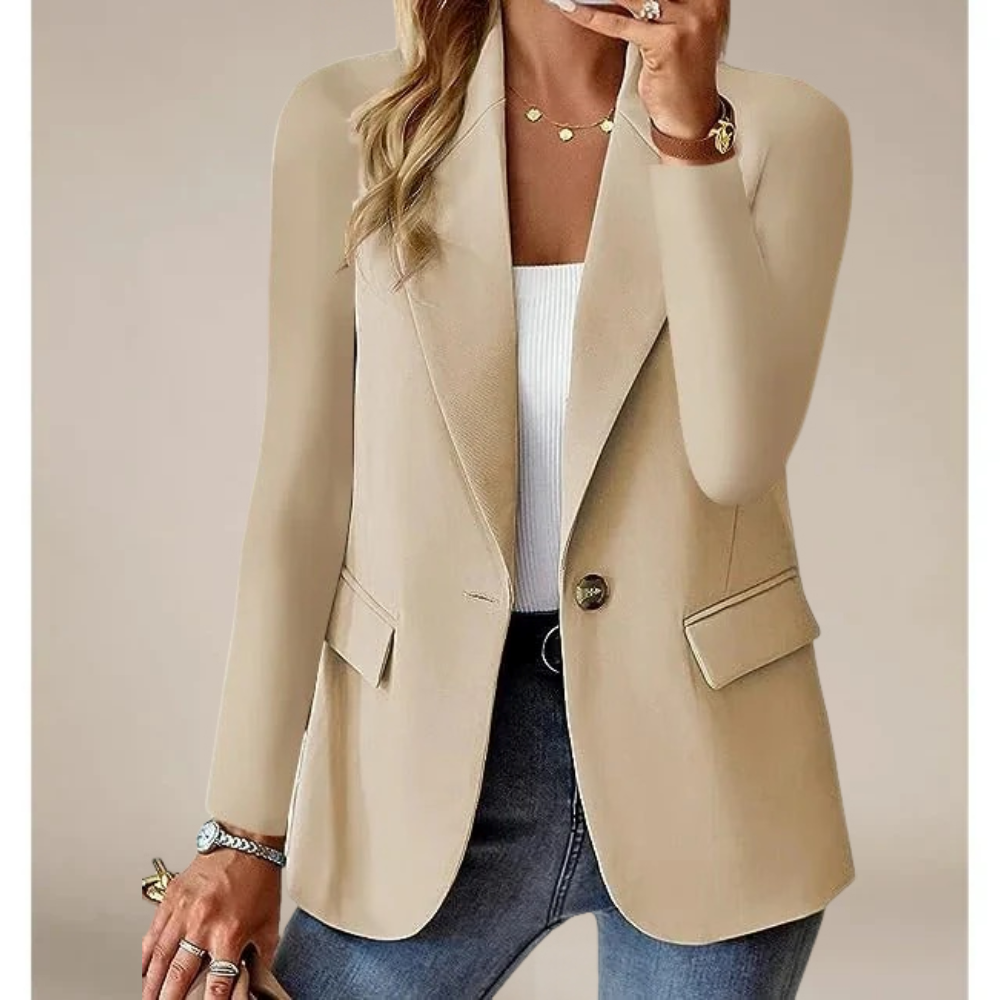 Street-wave Classic Elegant Blazer For Women Tailored Fit Premium Fabric Versatile Office To Evening