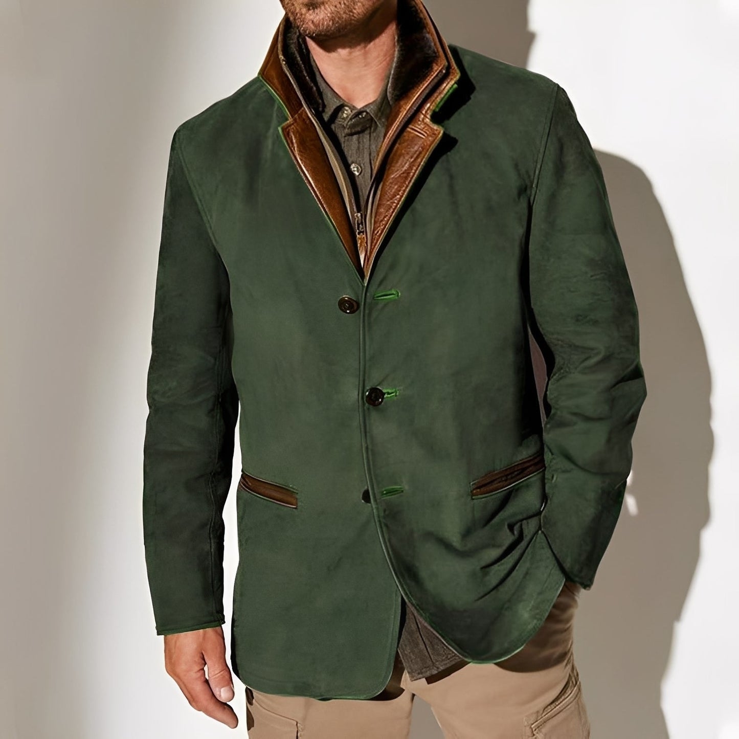 Street-wave Windproof Mens Jacket With Pockets Durable Classic Outerwear Everyday Wear
