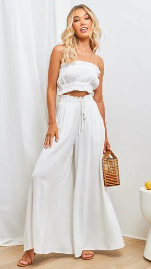 Nordisk-Flair Women Maxi Skirt Relaxed Fit Pleated Elastic Drawstring Waist