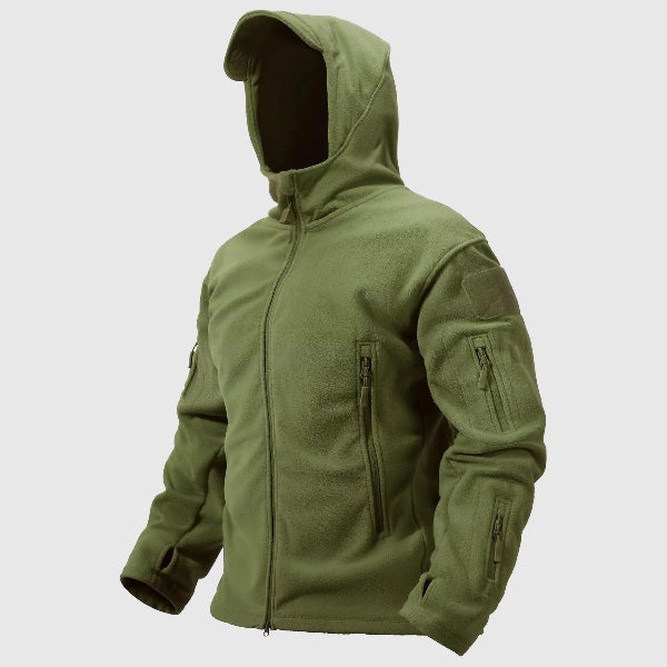 Street-Wave Mens Thermal Coat Fleece Insulated Hooded Jacket Zipper Pockets