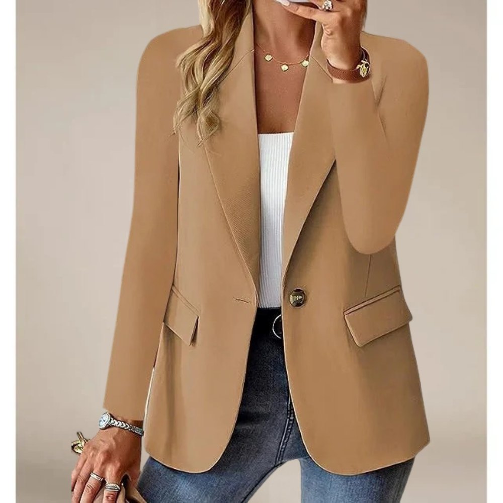 Street-wave Classic Elegant Blazer For Women Tailored Fit Premium Fabric Versatile Office To Evening