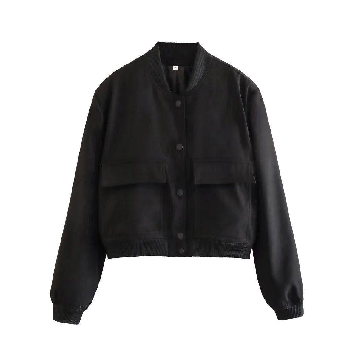 Street-Wave Cropped Utility Jacket For Women, Button-Up Front With Patch Pockets, Effortless Urban Style