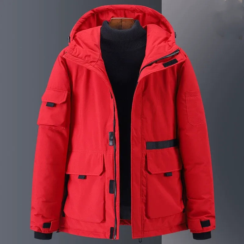Street-Wave Men's Down Jacket Hood Insulated Weatherproof