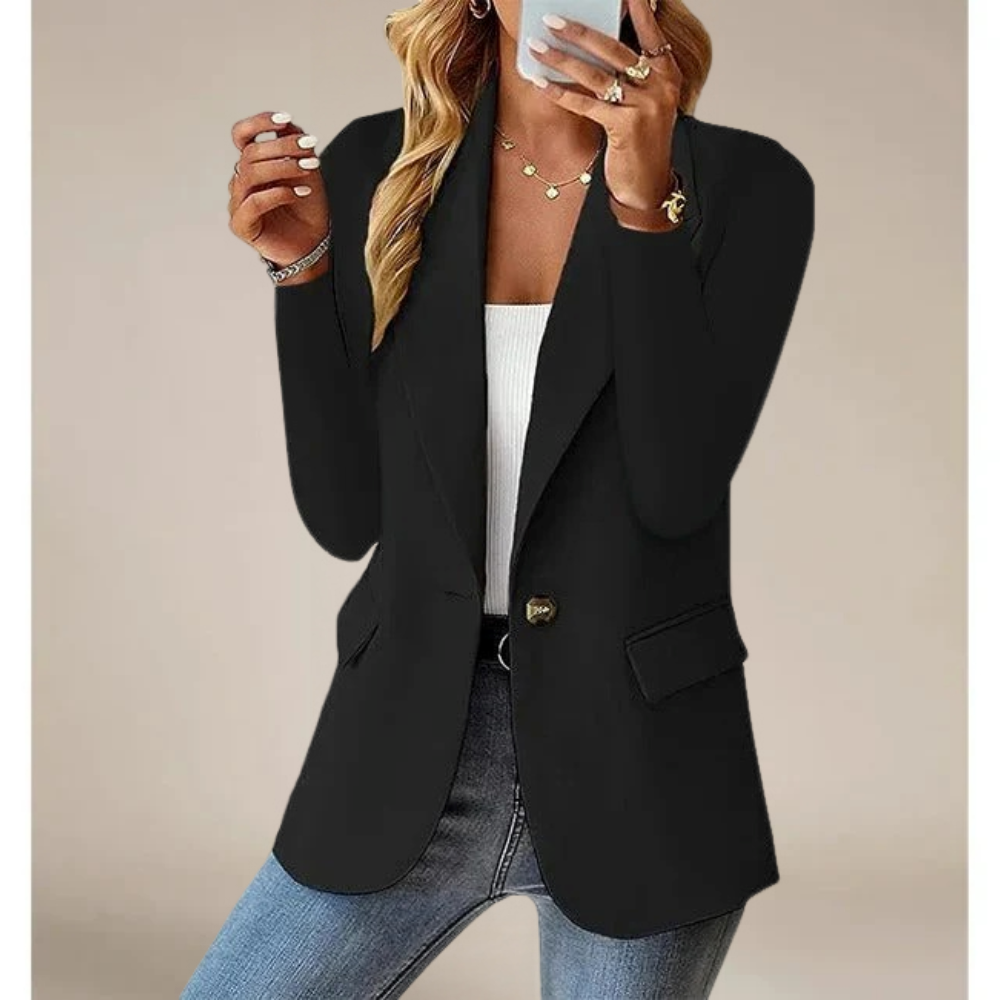 Street-wave Classic Elegant Blazer For Women Tailored Fit Premium Fabric Versatile Office To Evening