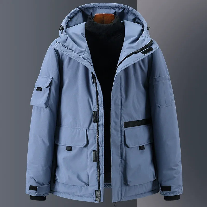 Street-Wave Men's Down Jacket Hood Insulated Weatherproof