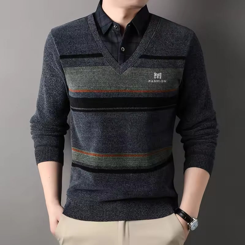 StreetWave Mens Fleece Blend Pullover Sweater Cozy Warmth