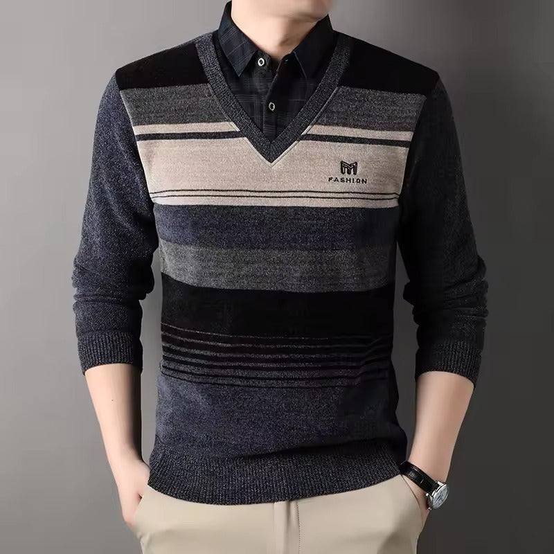 StreetWave Mens Fleece Blend Pullover Sweater Cozy Warmth