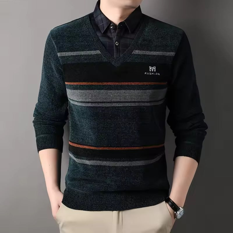 StreetWave Mens Fleece Blend Pullover Sweater Cozy Warmth