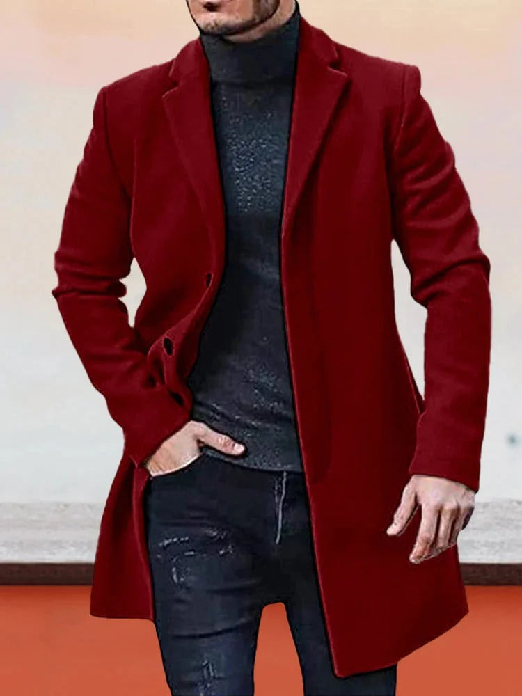 Streetwave Minimalist Mens Jacket Sleek Timeless Everyday