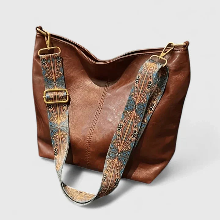 Women's Shoulder Bag with Unique Design and Functional Features