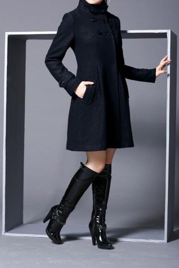 Street-Wave Julie Luxurious Silk Robe Coat For Women Double Breasted Pockets Elegant
