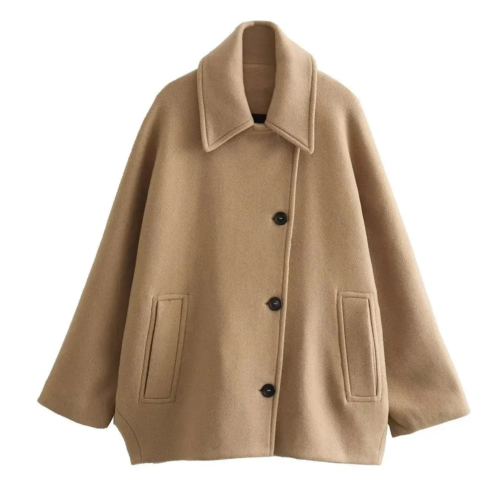 Street Wave Cashmere Wool Coat For Women Luxurious Warmth Timeless Elegance Cozy Everyday Luxury