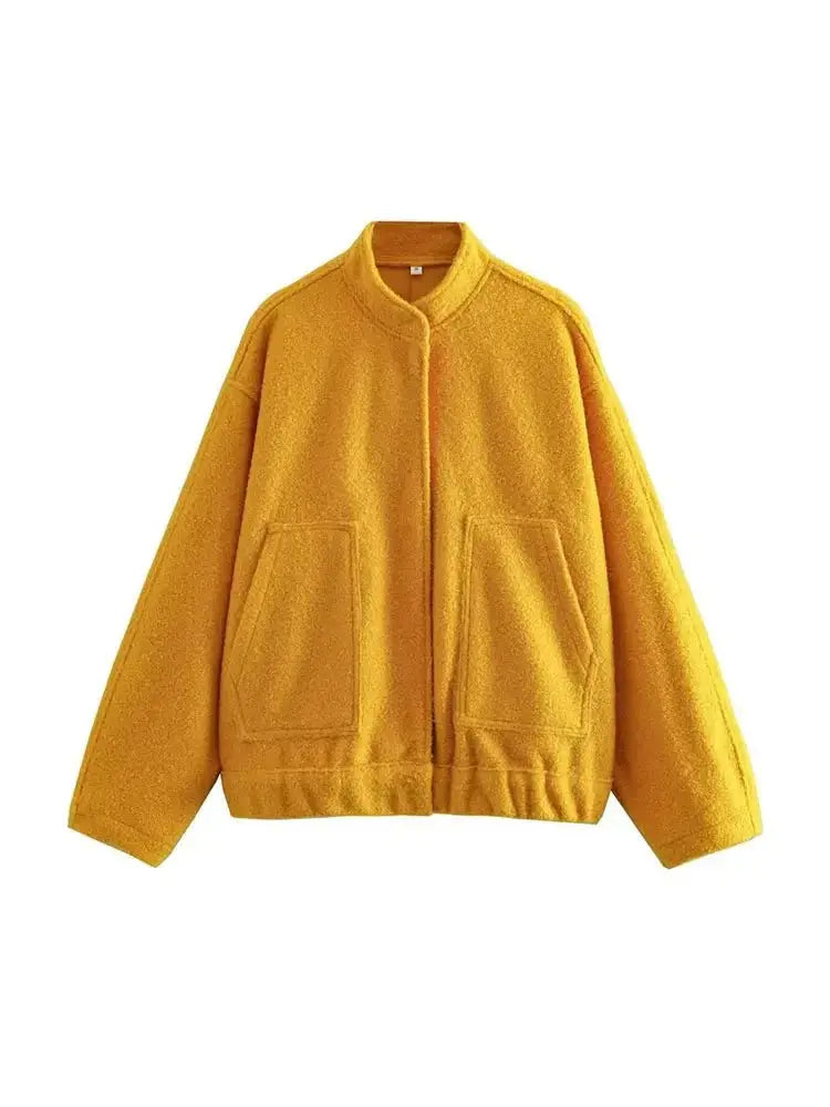 Street Wave Oversized Teddy Fleece Jacket For Plus Size Women Cozy Minimalist Urban Style