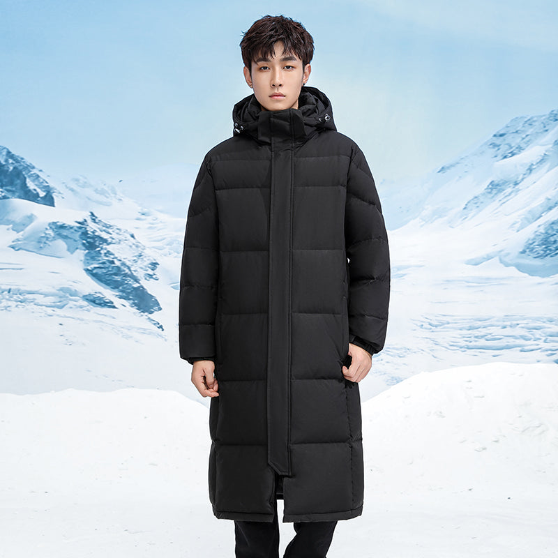 Street-Wave Unisex Long Winter Down Jacket For Extreme Cold Weather Lightweight Insulated Coat