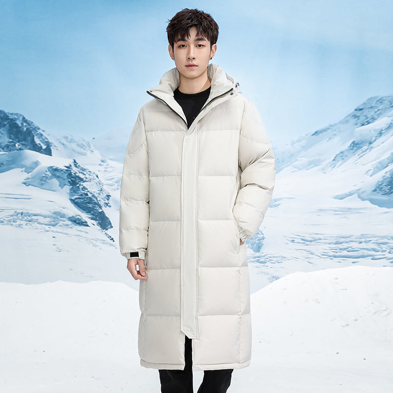 Street-Wave Unisex Long Winter Down Jacket For Extreme Cold Weather Lightweight Insulated Coat