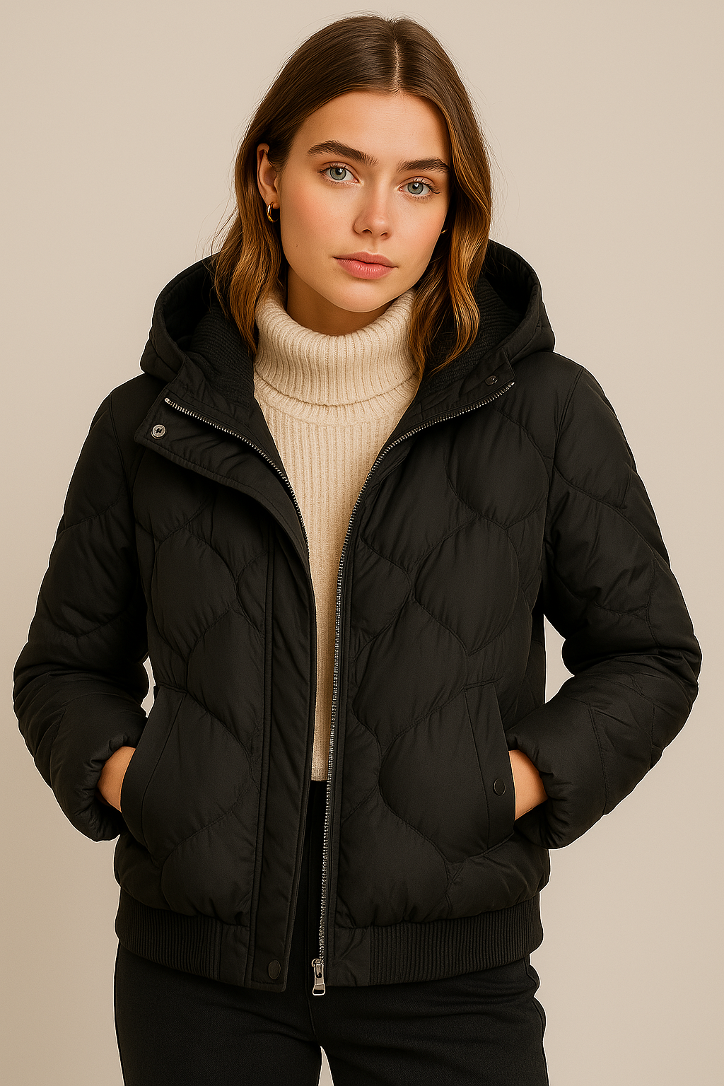 Streetwave Women's Puffer Jacket Quilted Cozy Warmth For Women Stylish Everyday Outerwear