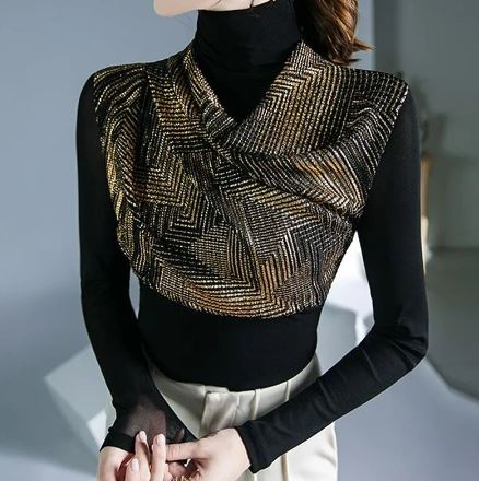 Street-wave Women Turtleneck Sweater Soft Cotton Cozy All Season Wardrobe Essential
