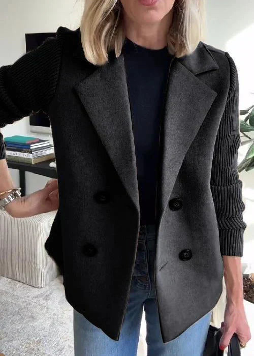 Women's Tailored Coat with Structured Fit and Classic Design