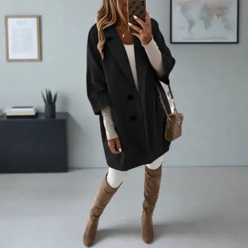 Street-Wave Womens Coat With Elegant Silhouette Timeless Style Warmth For Modern Women