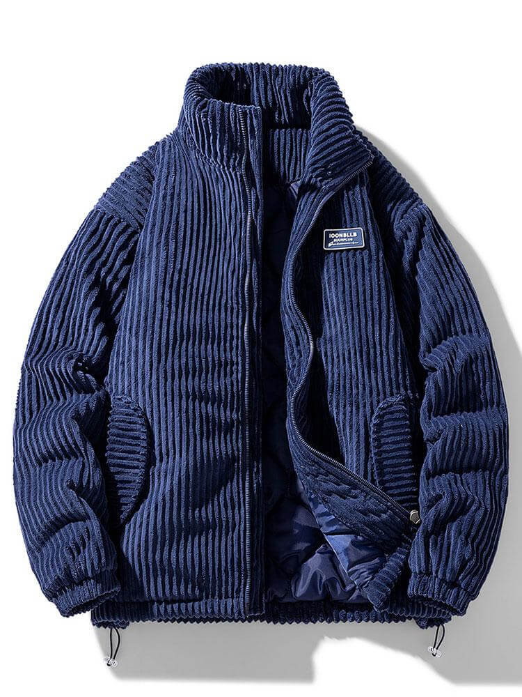 Street-Wave Corduroy Jacket For Men Timeless Warmth Insulated Comfort Urban Style