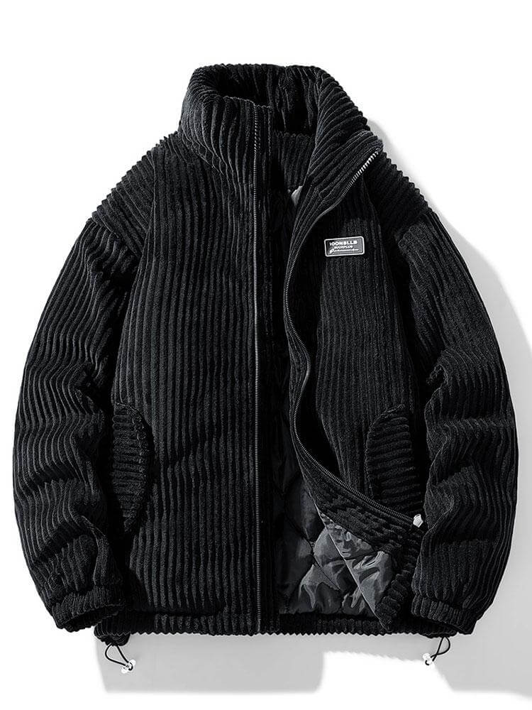 Street-Wave Corduroy Jacket For Men Timeless Warmth Insulated Comfort Urban Style