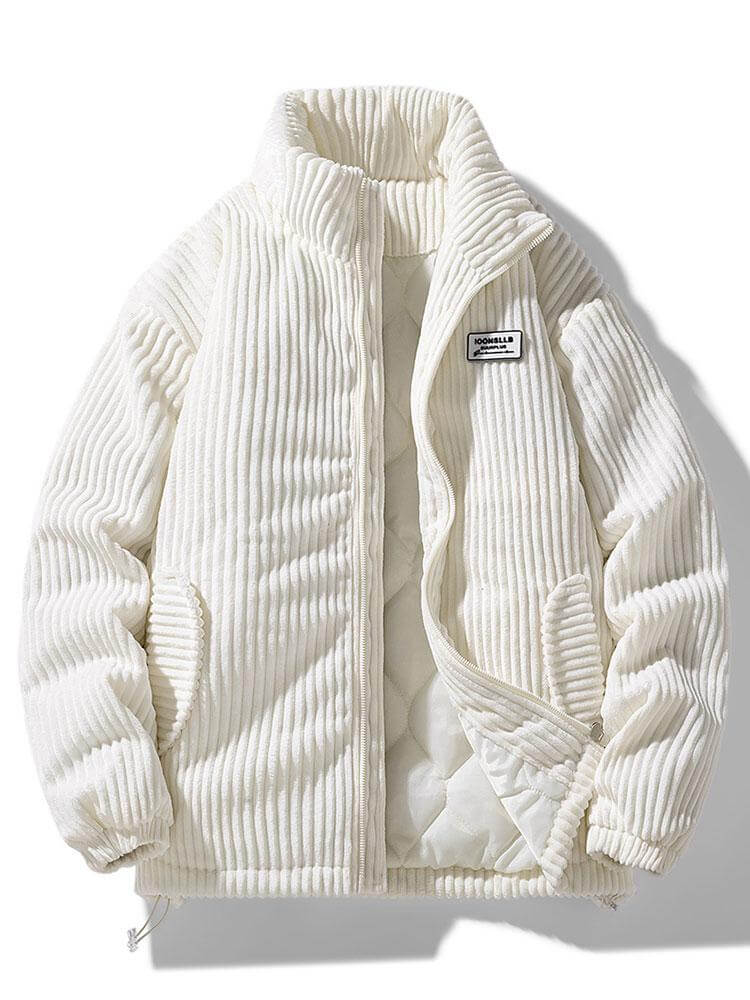 Street-Wave Corduroy Jacket For Men Timeless Warmth Insulated Comfort Urban Style