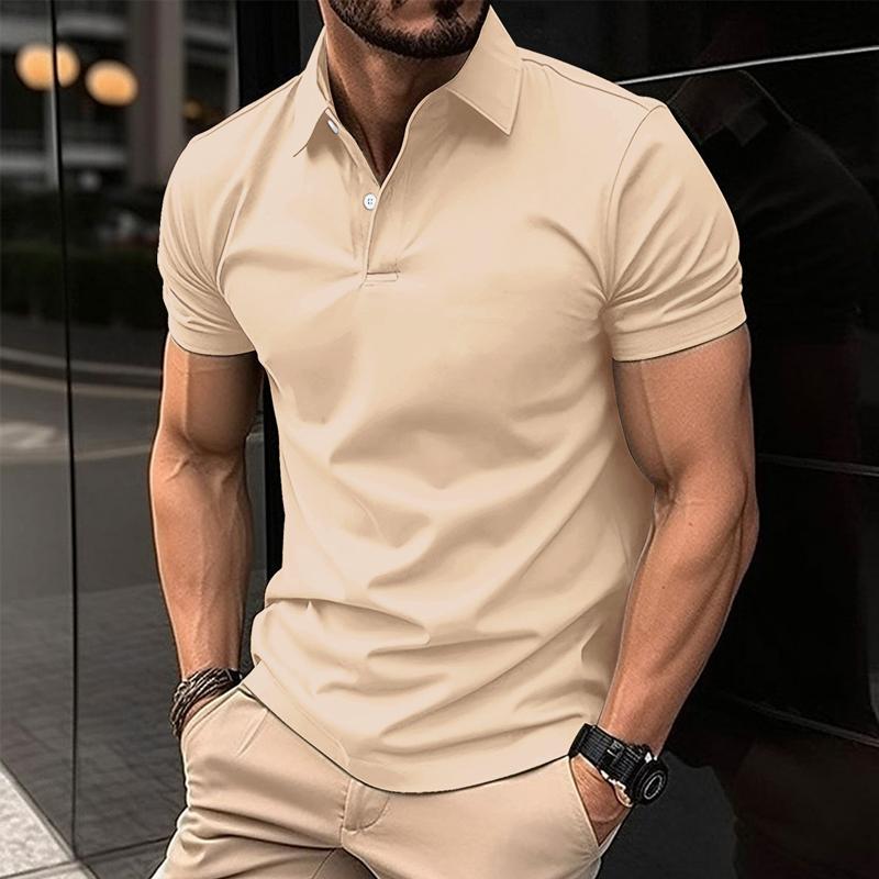 Mens Polo Shirt Slim Fit Short Sleeve With Classic Collar For Casual Smart Looks By Street-Wave