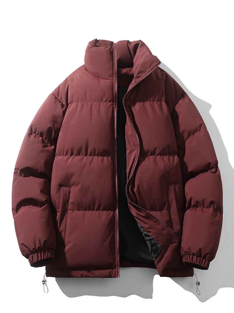Street-Wave John Puffer Jacket Unisex Insulated Quilted Coat With Zip Closure