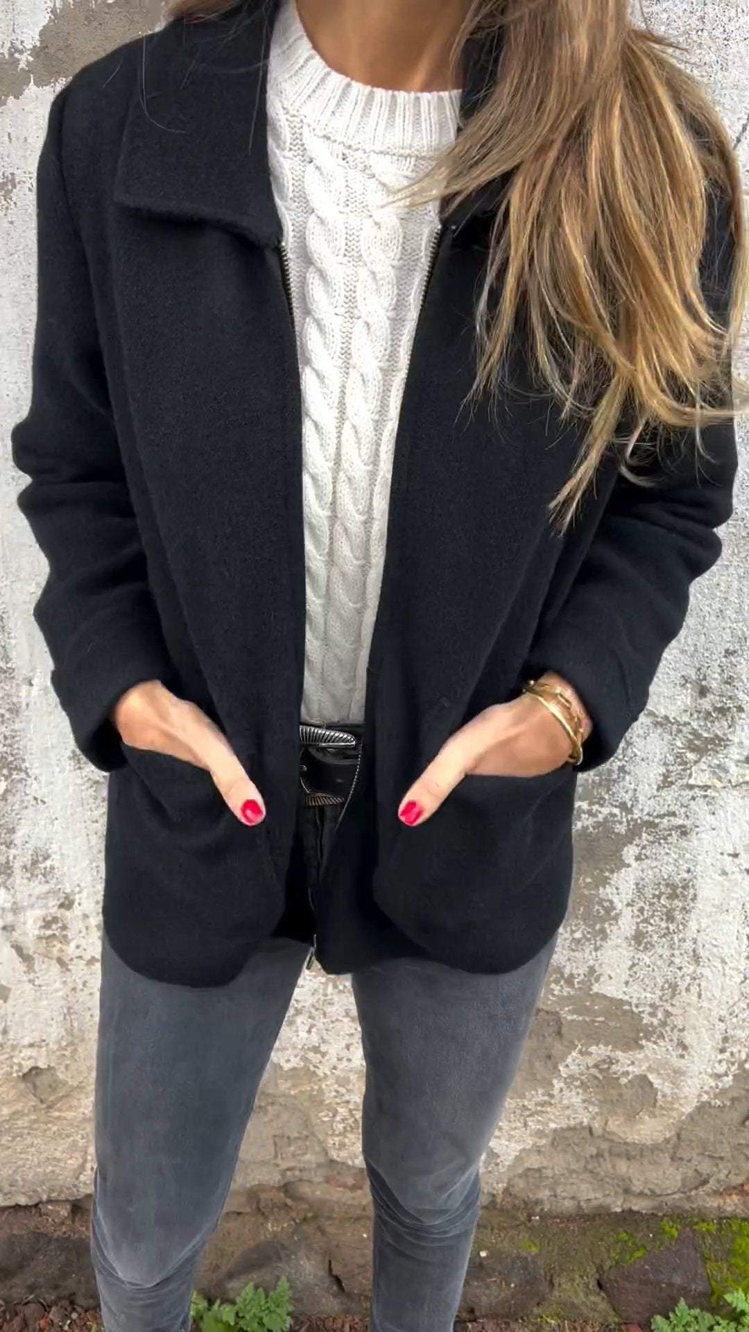 Street-wave Timeless Cardigan For Women Cozy Soft Knit With Pockets Relaxed Fit Everyday Wear