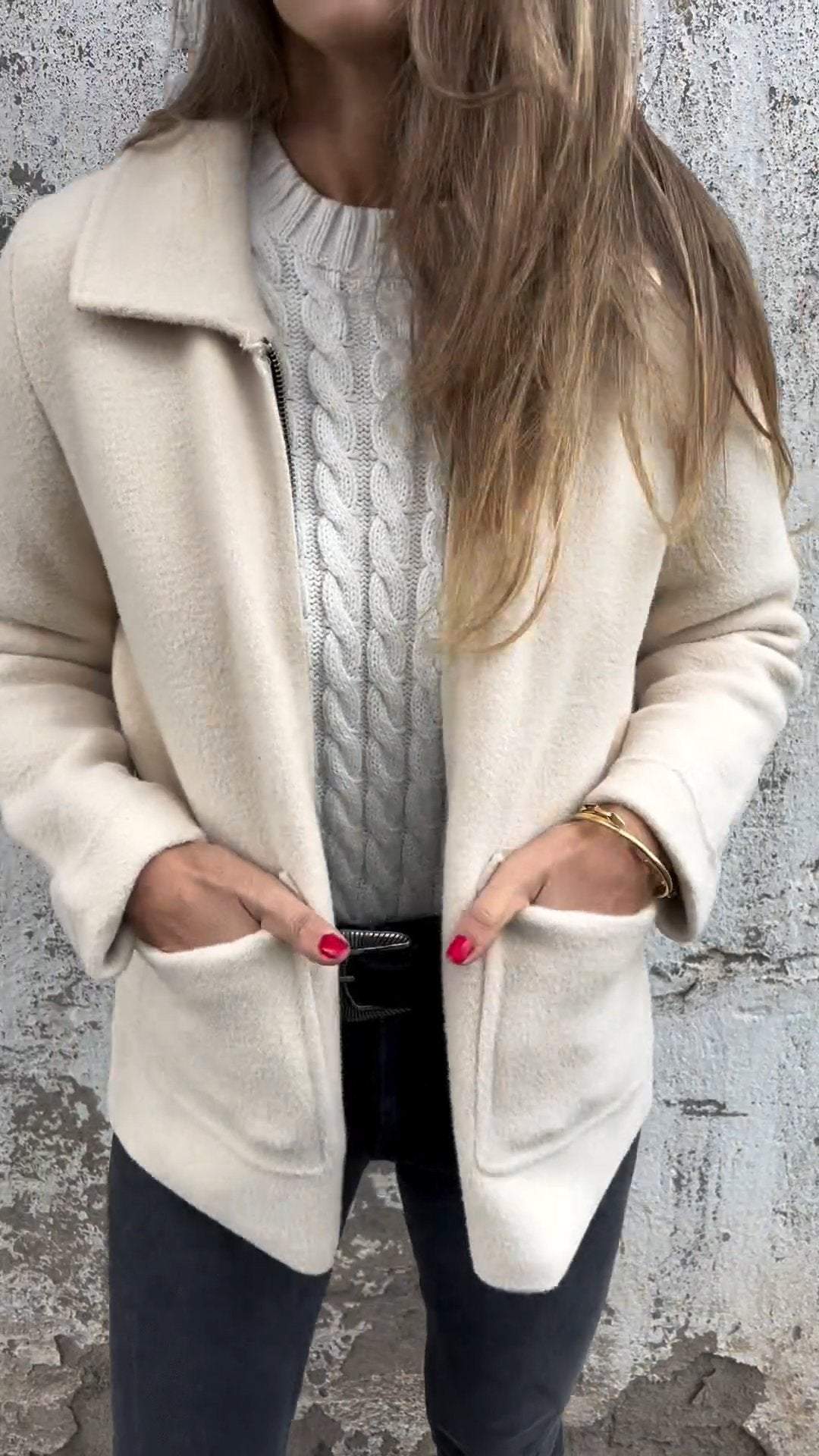 Street-wave Timeless Cardigan For Women Cozy Soft Knit With Pockets Relaxed Fit Everyday Wear