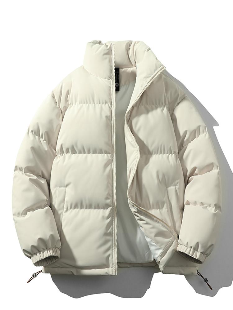Street-Wave John Puffer Jacket Unisex Insulated Quilted Coat With Zip Closure