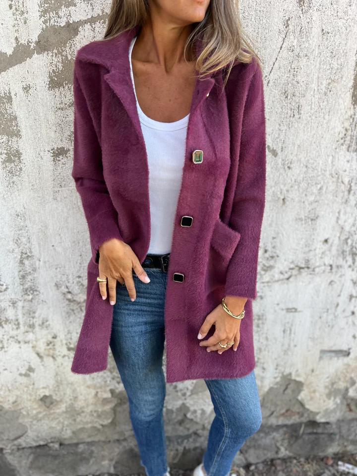 Street-wave Soft Wool Coat For Women, Timeless Elegance And Comfortable Fit, Versatile Everyday Outerwear