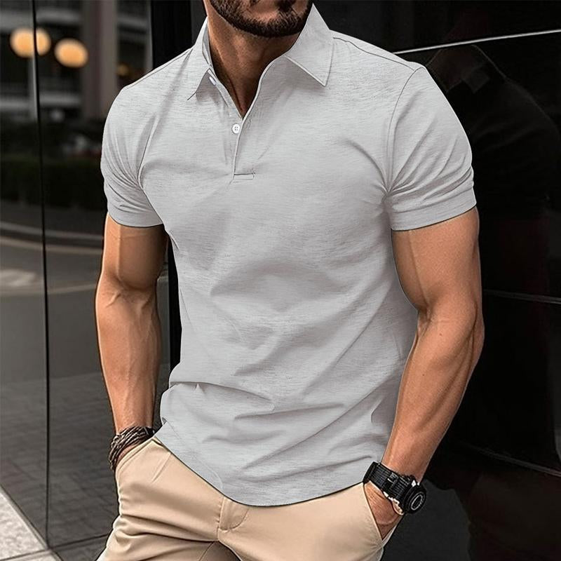 Mens Polo Shirt Slim Fit Short Sleeve With Classic Collar For Casual Smart Looks By Street-Wave