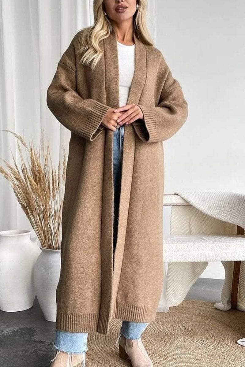 Streetwave Long Knit Cardigan For Women Cozy Soft Warm Timeless Design Perfect Everyday Wear