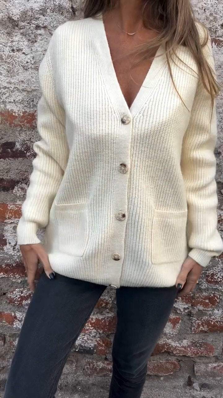 Cardigan For Women Street-Wave Soft Knit Button Front Cozy Chic Everyday Essential