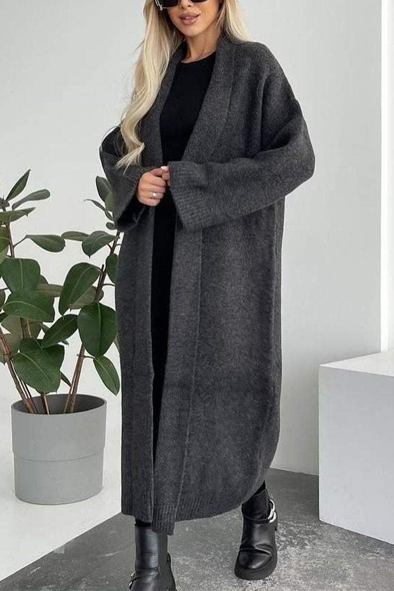 Streetwave Long Knit Cardigan For Women Cozy Soft Warm Timeless Design Perfect Everyday Wear