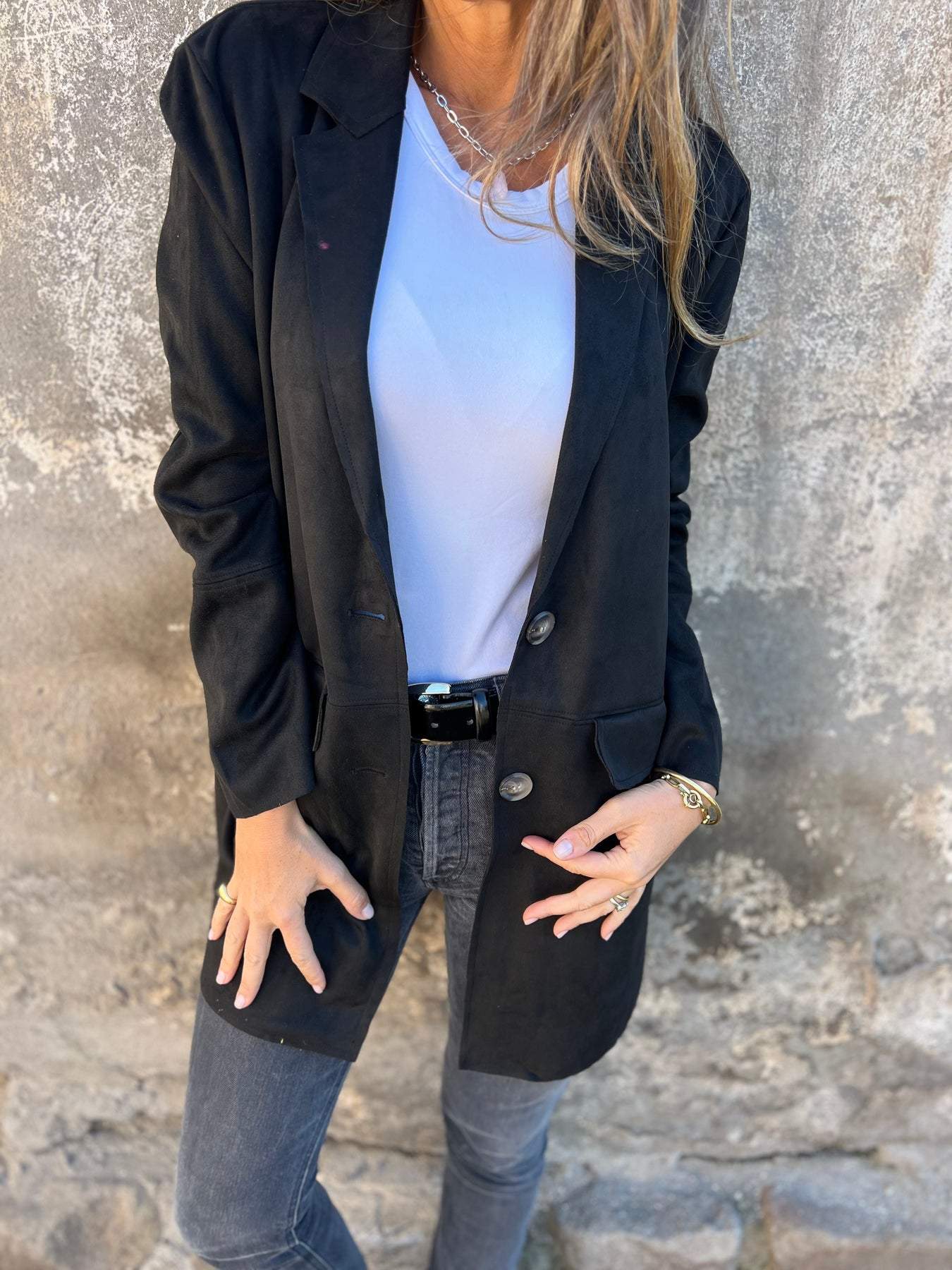 Street-wave Long Sleeve Lapel Coat For Women Premium Suede-Look Chic Timeless Wardrobe Essential