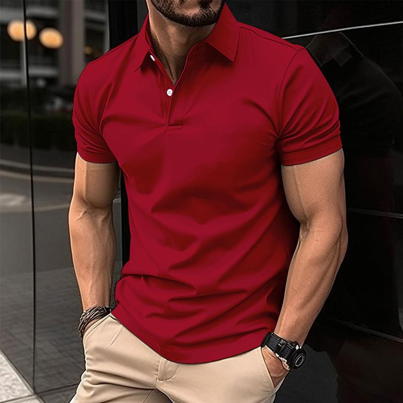 Mens Polo Shirt Slim Fit Short Sleeve With Classic Collar For Casual Smart Looks By Street-Wave
