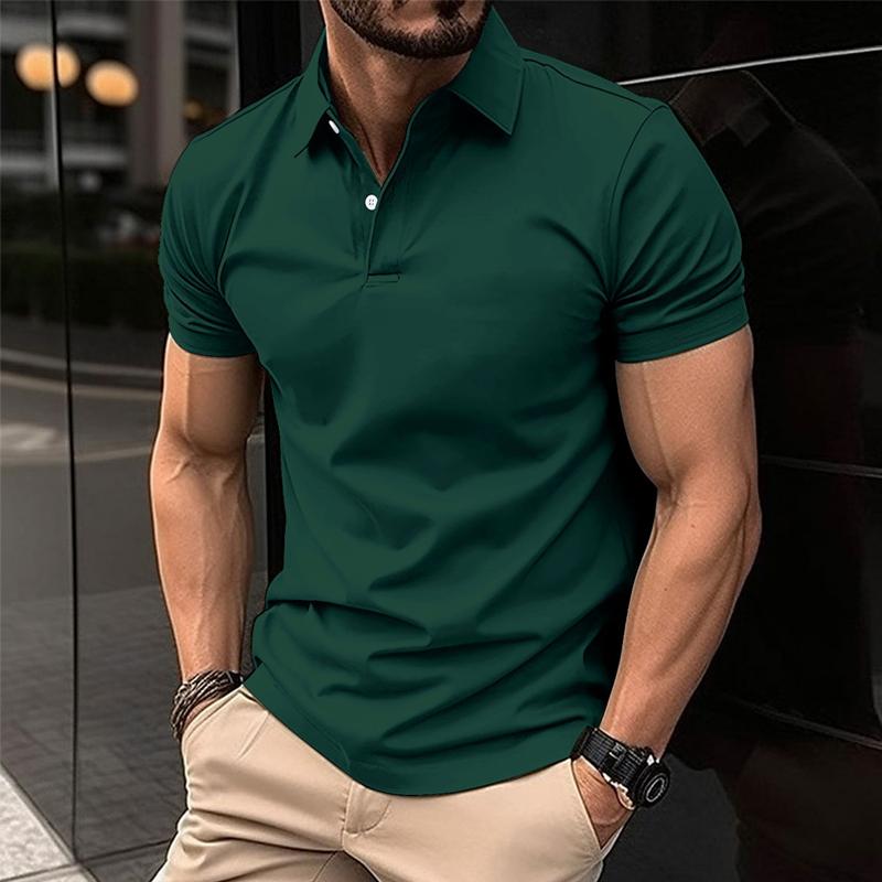 Mens Polo Shirt Slim Fit Short Sleeve With Classic Collar For Casual Smart Looks By Street-Wave