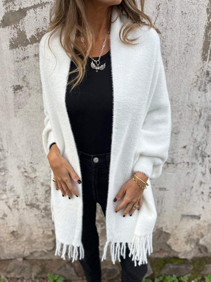 Street-Wave Women Knit Cardigan Cozy Long Sleeve Soft Durable Knitwear For Elegant Everyday Style