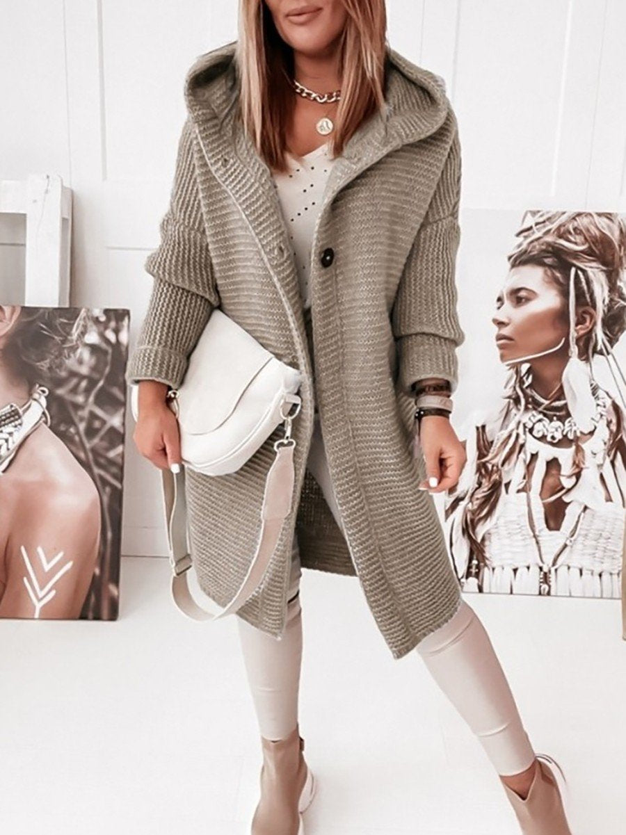 Street-Wave Cozy Knit Long Cardigan For Women Elegant Versatile Warmth With Premium Materials