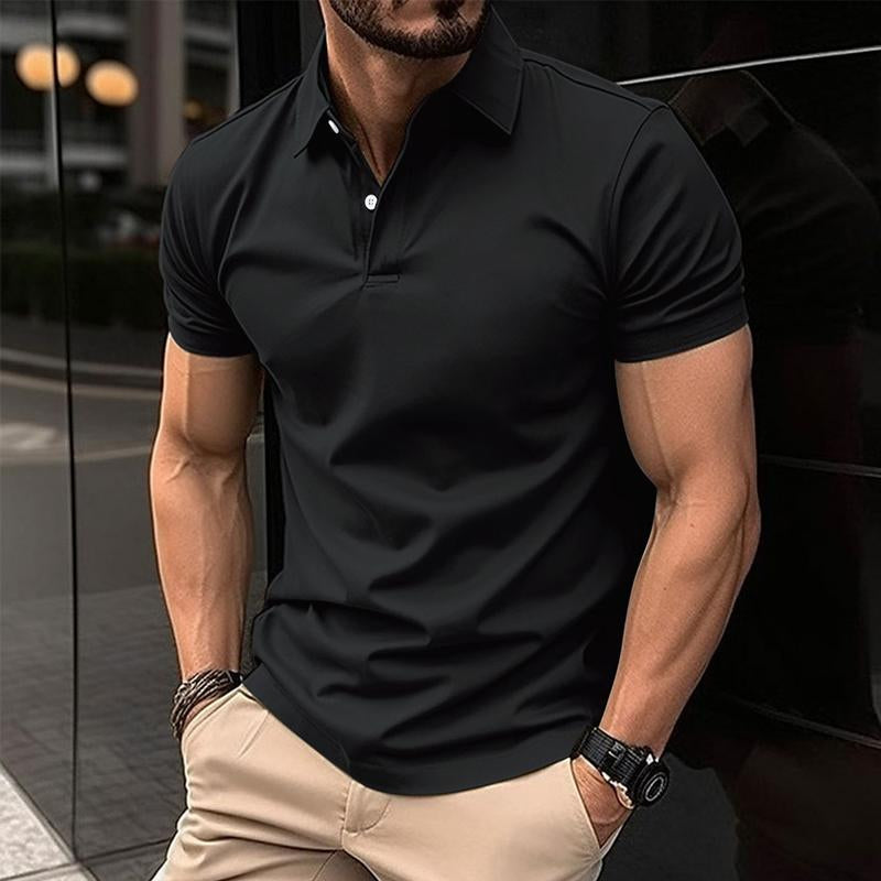 Mens Polo Shirt Slim Fit Short Sleeve With Classic Collar For Casual Smart Looks By Street-Wave