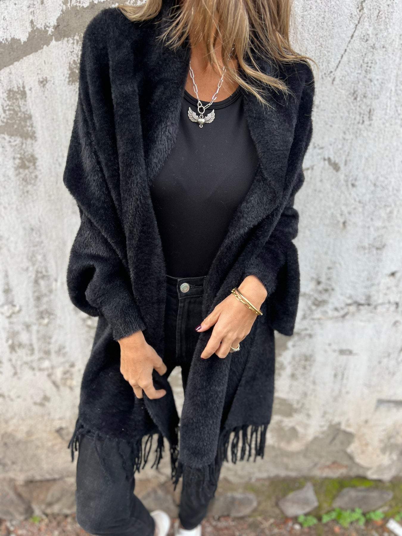 Street-Wave Women Knit Cardigan Cozy Long Sleeve Soft Durable Knitwear For Elegant Everyday Style