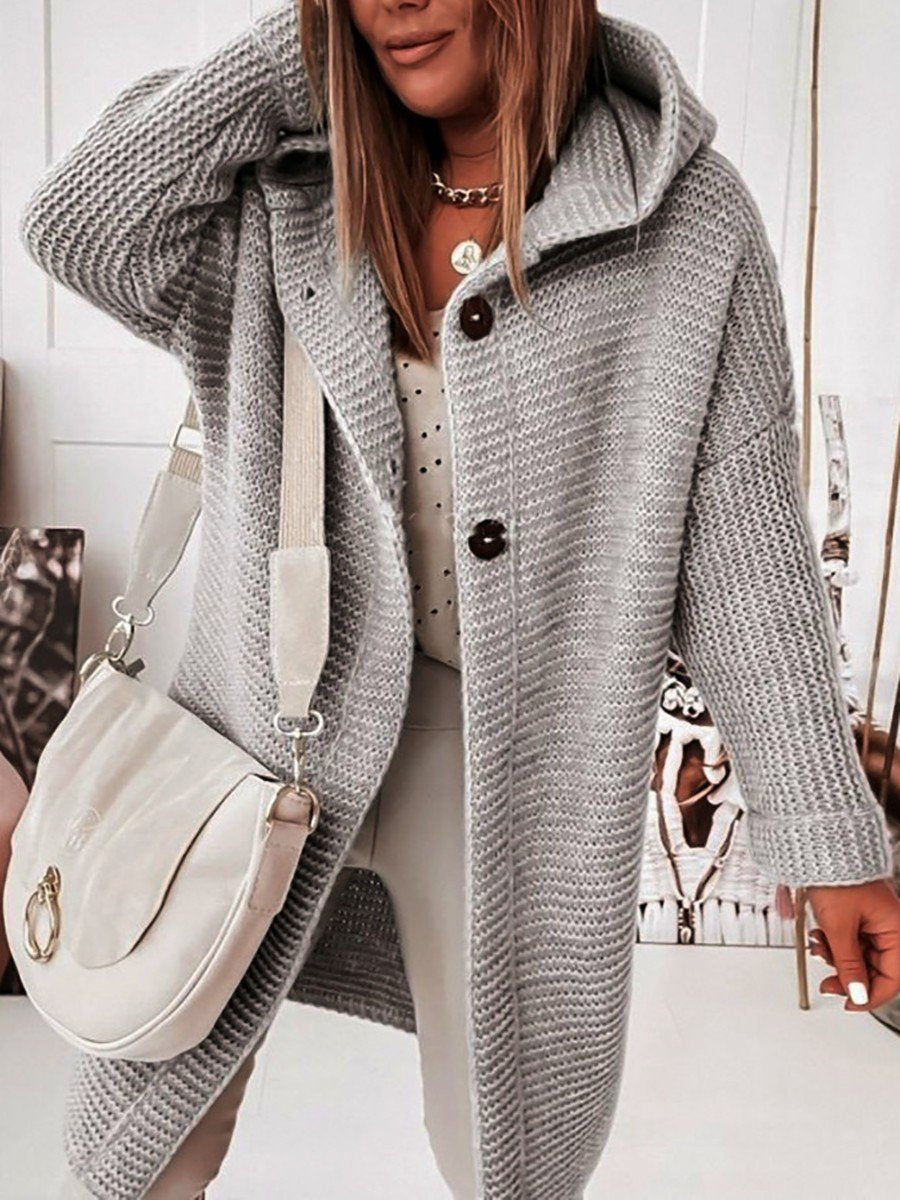 Street-Wave Cozy Knit Long Cardigan For Women Elegant Versatile Warmth With Premium Materials
