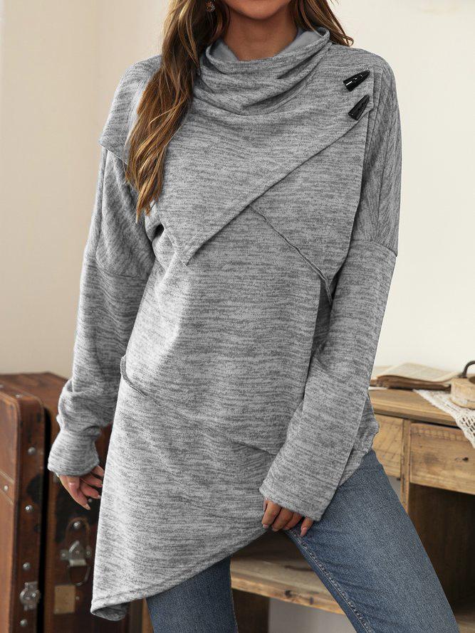 Street-wave Womens Winter Jacket With Asymmetric Wrap Design For Cozy Chic Everyday