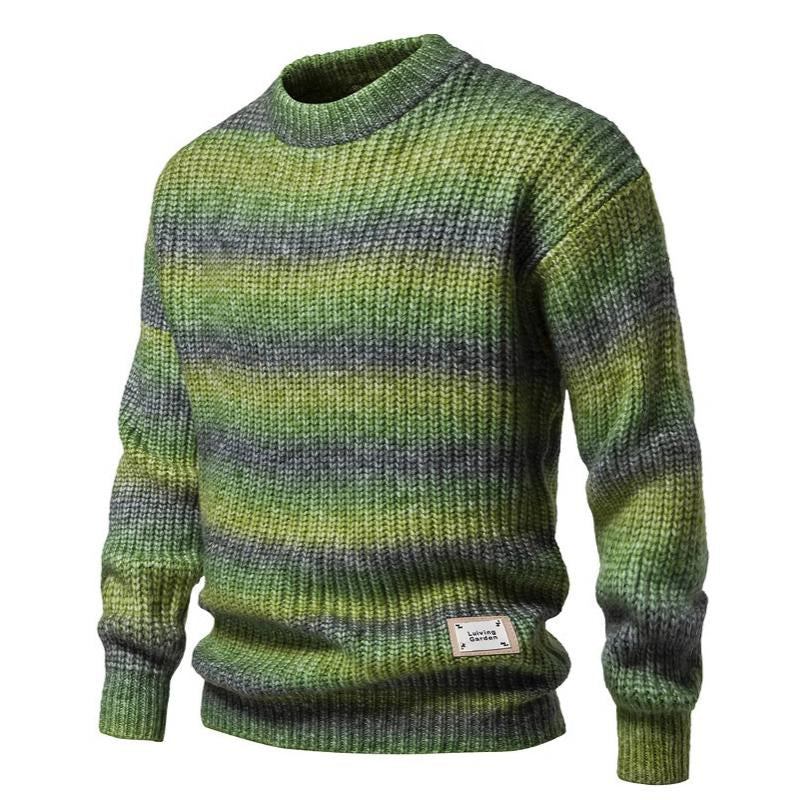Street-wave Ombre Knit Sweater for Men and Women Soft Warm Comfort Timeless Design
