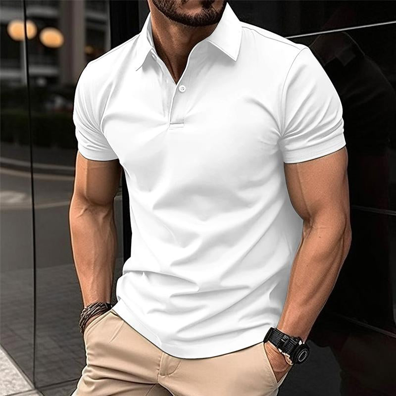 Mens Polo Shirt Slim Fit Short Sleeve With Classic Collar For Casual Smart Looks By Street-Wave
