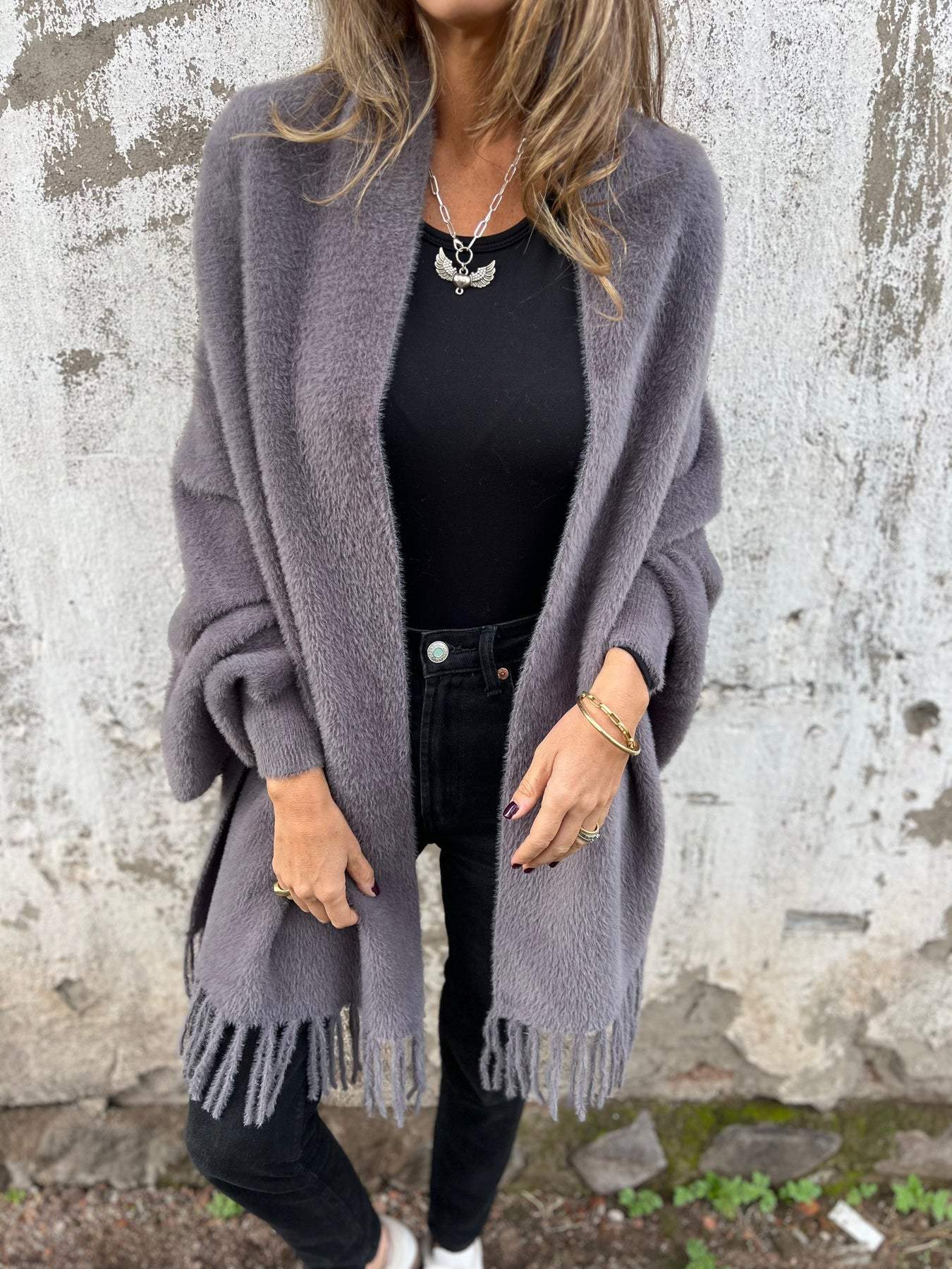 Street-Wave Women Knit Cardigan Cozy Long Sleeve Soft Durable Knitwear For Elegant Everyday Style