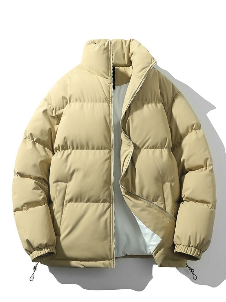 Street-Wave John Puffer Jacket Unisex Insulated Quilted Coat With Zip Closure